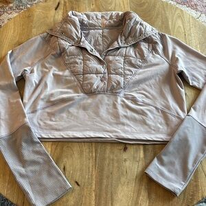 Free People Movement Workout Cropped Jacket - Lilac | Size XS (fits XS or S).